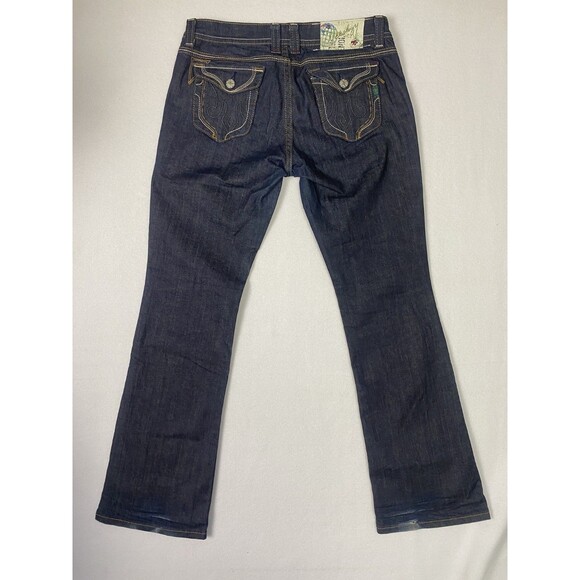 Women's MEK Boot Cut Jeans Thick Stitch Pocket Jeans Size 32 x 34 Darwin Bootcut - Picture 2 of 7